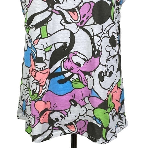 Disney Mickey Mouse White Purple Tank Top Women's Medium NEW - Picture 4 of 7